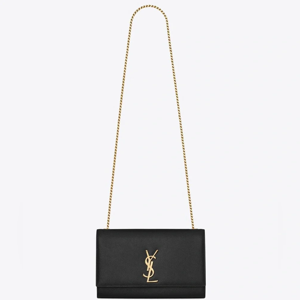 MSRP $2,600 YSL Saint Laurent Kate Grain de Poudre Shoulder/Crossbody - Picture 3 of 16